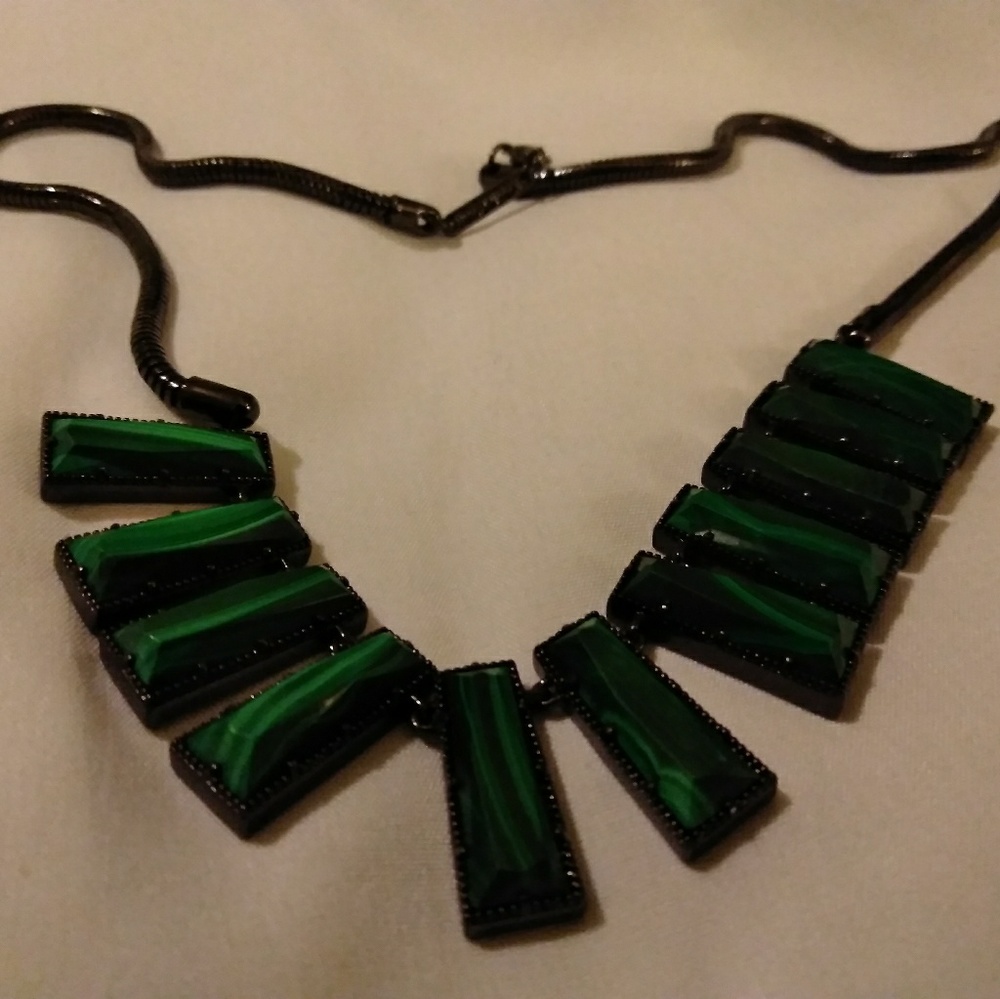 Green and Black Necklace